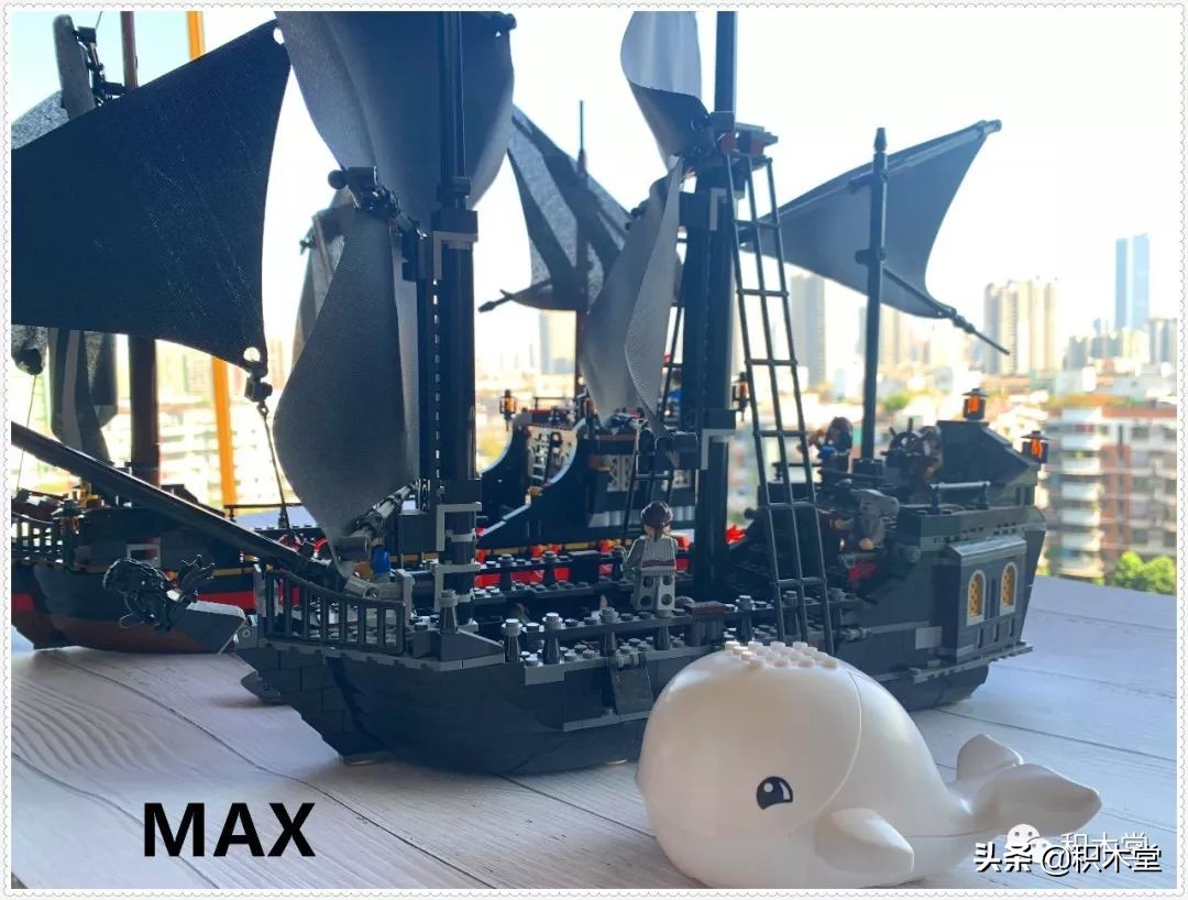 「虚测评」哲高积木QL1801海盗船之骷髅冒险号