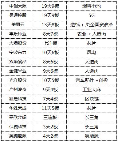股市各板块龙头股一览表,东哥侃市概念股