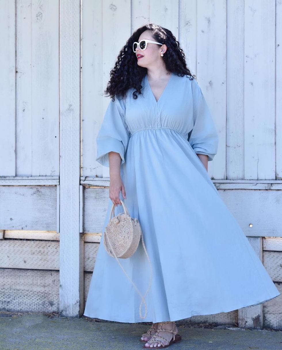 体型胖应该怎么穿搭,胖到没有膝盖的腿如何穿搭