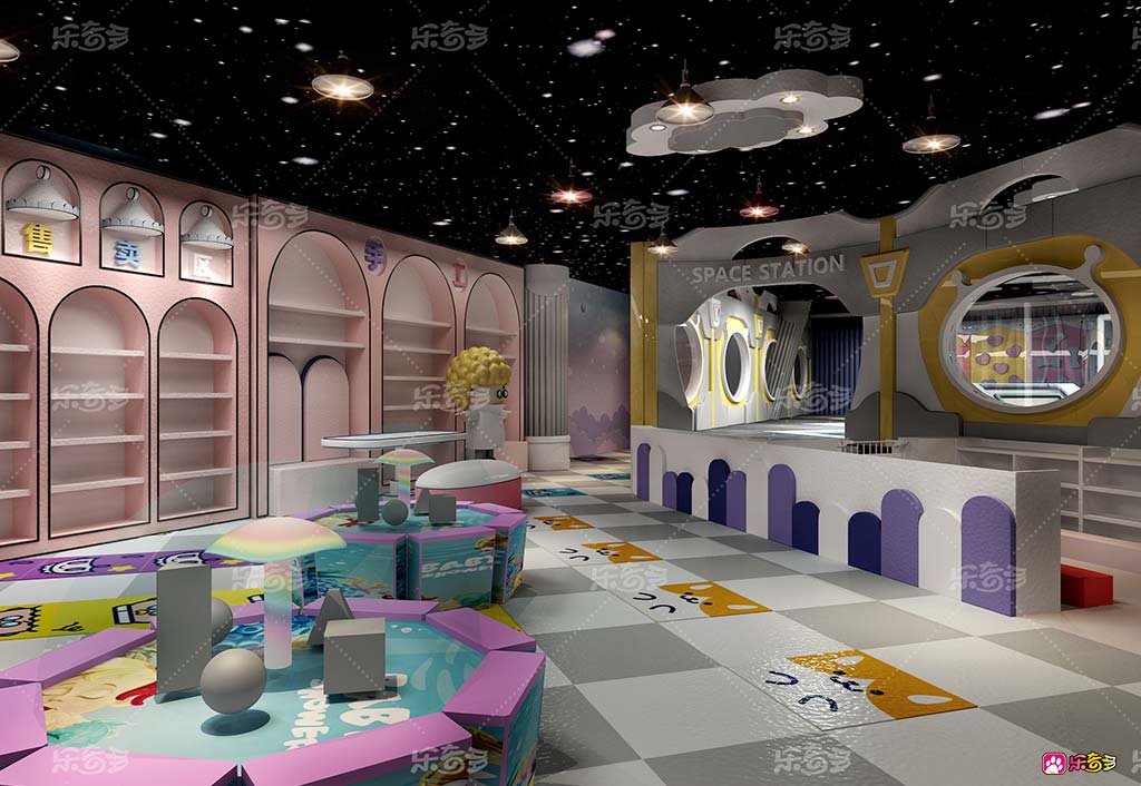 500平米室内小型儿童乐园设计,室内儿童乐园布局设计