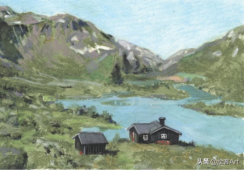 儿童油画棒初学者入门作品,儿童油画棒初学者入门简单出效果