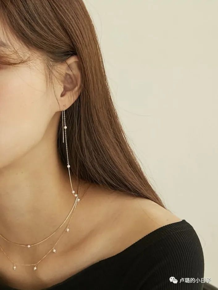高级气质的流苏耳线,轻奢高级感耳线