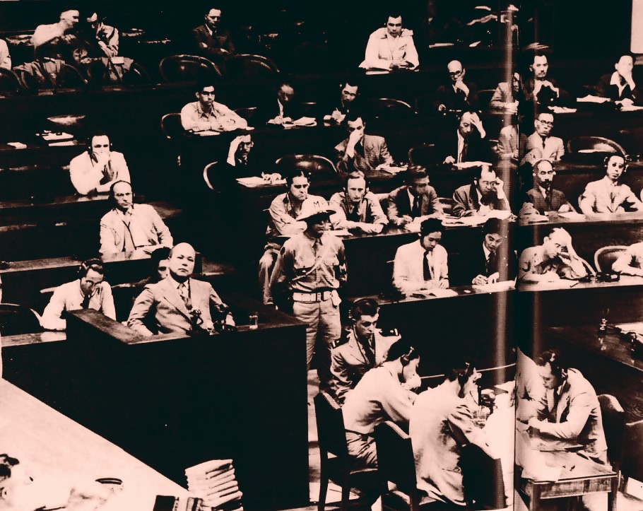 战犯老照片,处决日本七大战犯影像