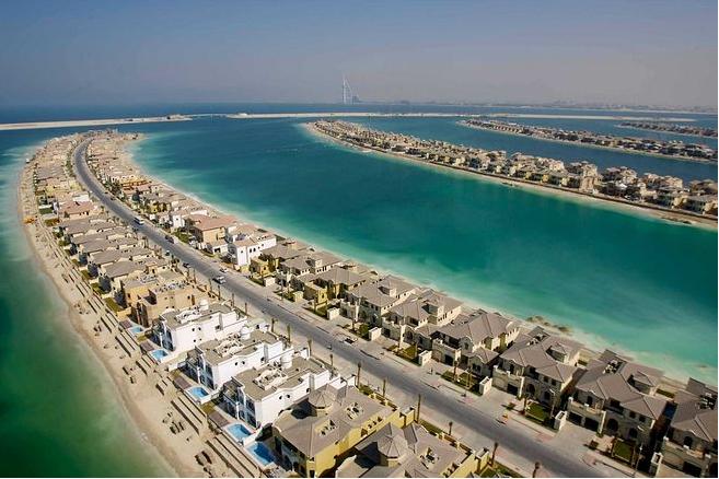 迪拜填海造岛房子,迪拜1万亿美元项目