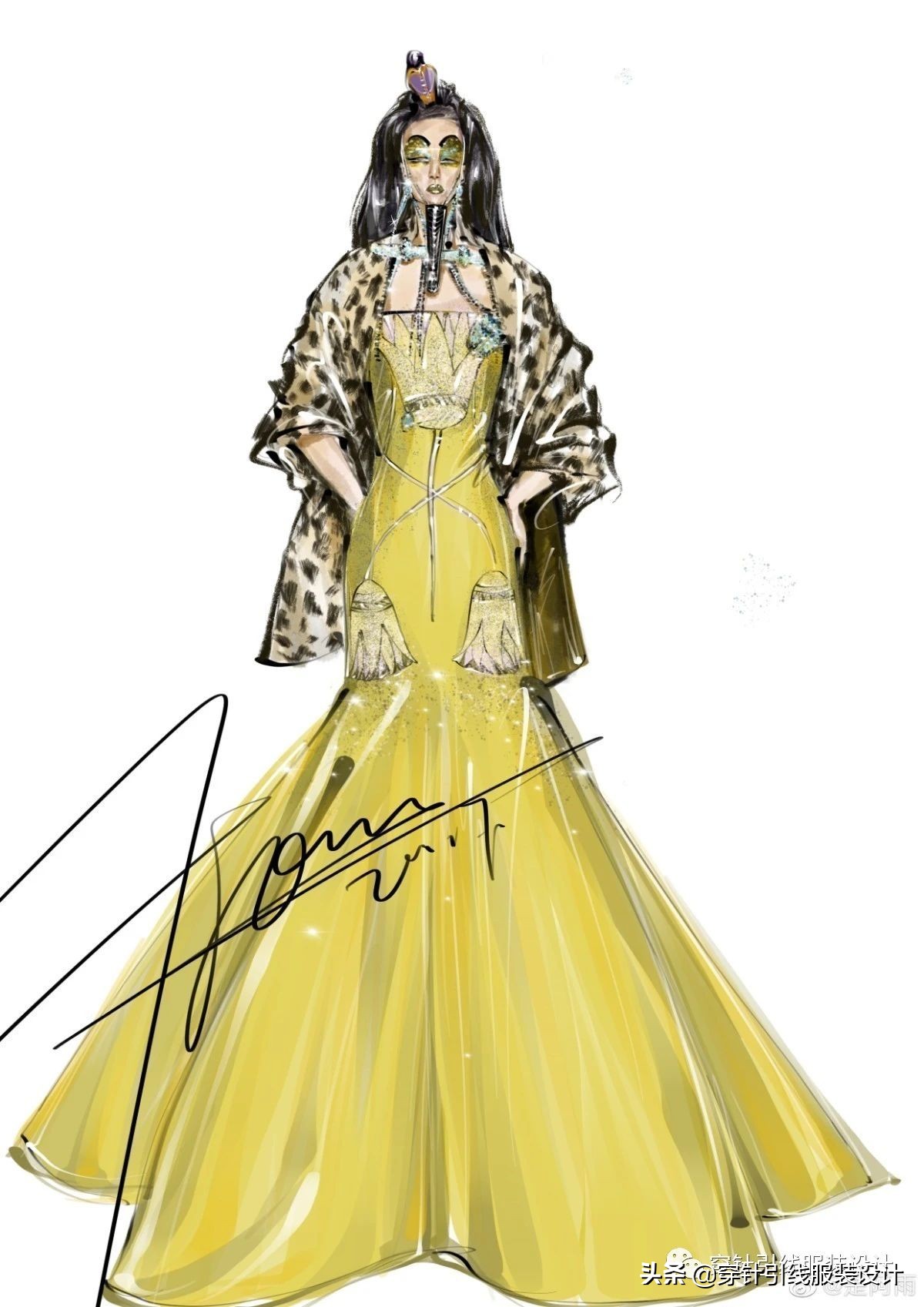 效果图手绘服装,效果图大全70-80平三室