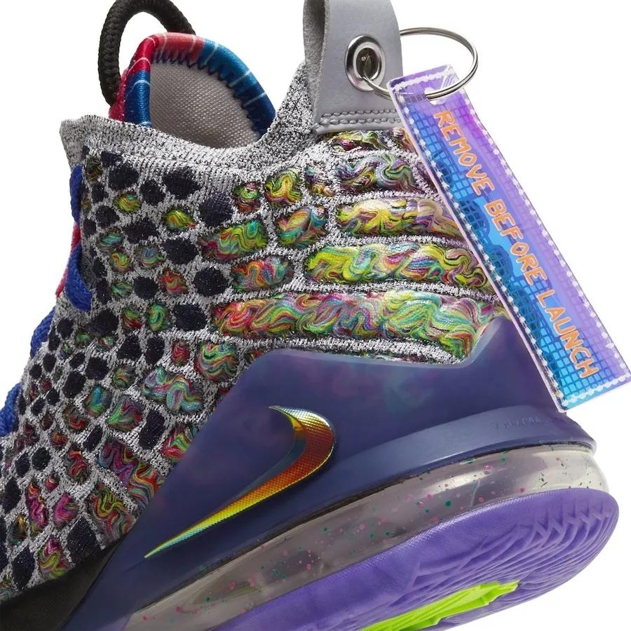 lebron17各版本,lebron17红白金配色