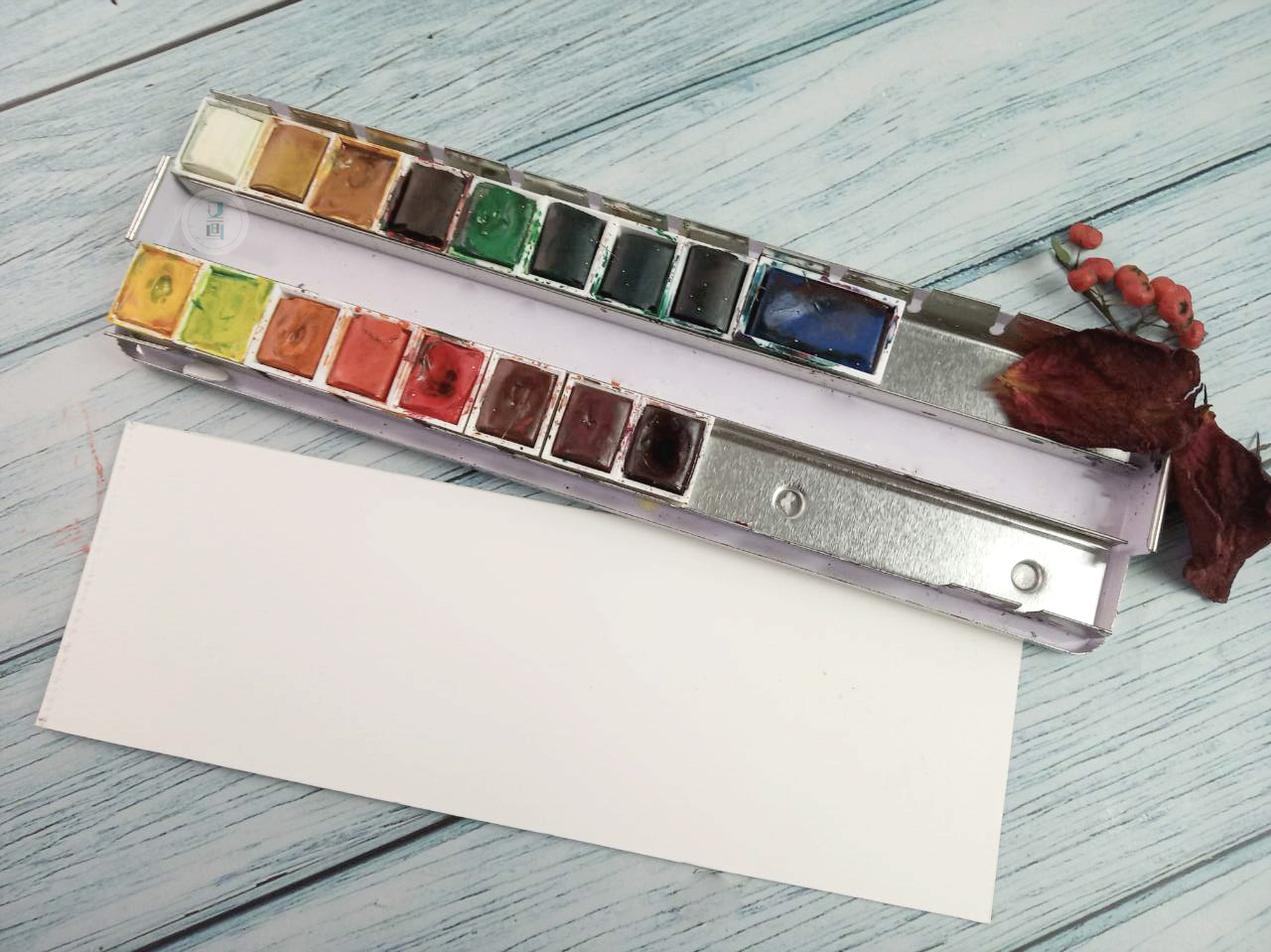 色卡水彩怎么画,水彩怎么做染卡