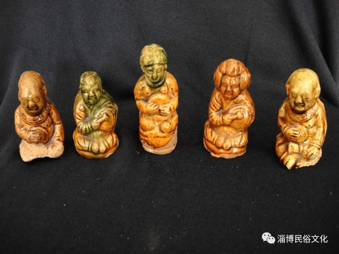 山东淄博窑三彩金代武士俑,淄川陶瓷工艺品