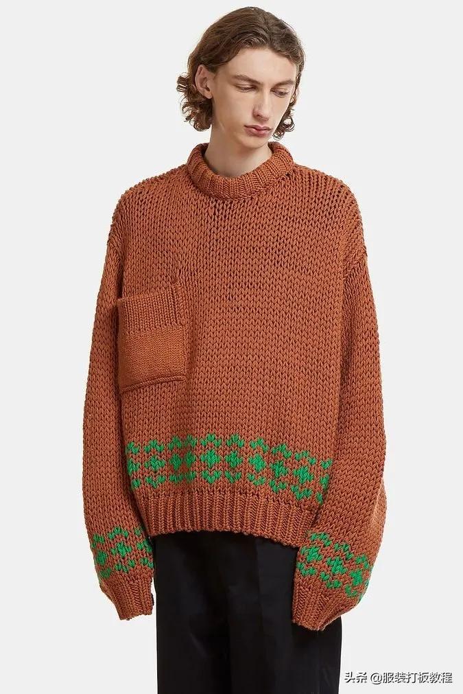 针织立体圆口袋,针织圆形口袋视频教程