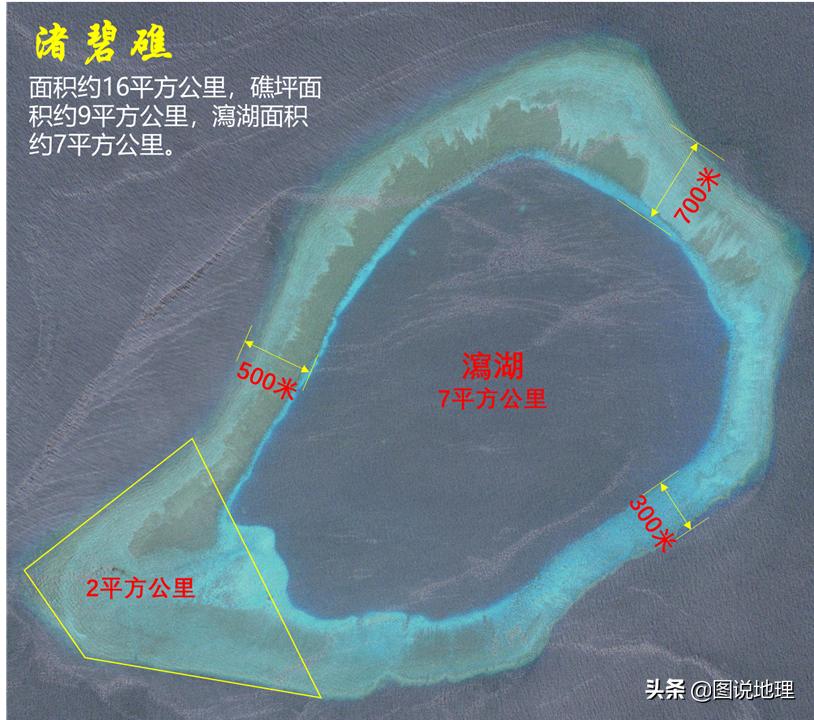 南沙群岛渚碧礁周围的岛礁有哪些,南沙群岛渚碧礁特类岛