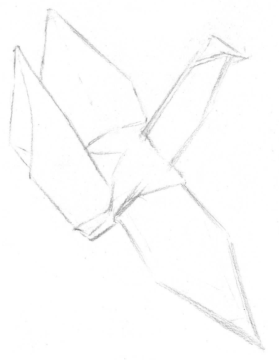 怎样画纸鹤简单又好看,纸鹤画法教程视频