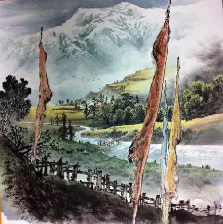 曾刚国画山水技法4,曾刚雪景国画山水画图片