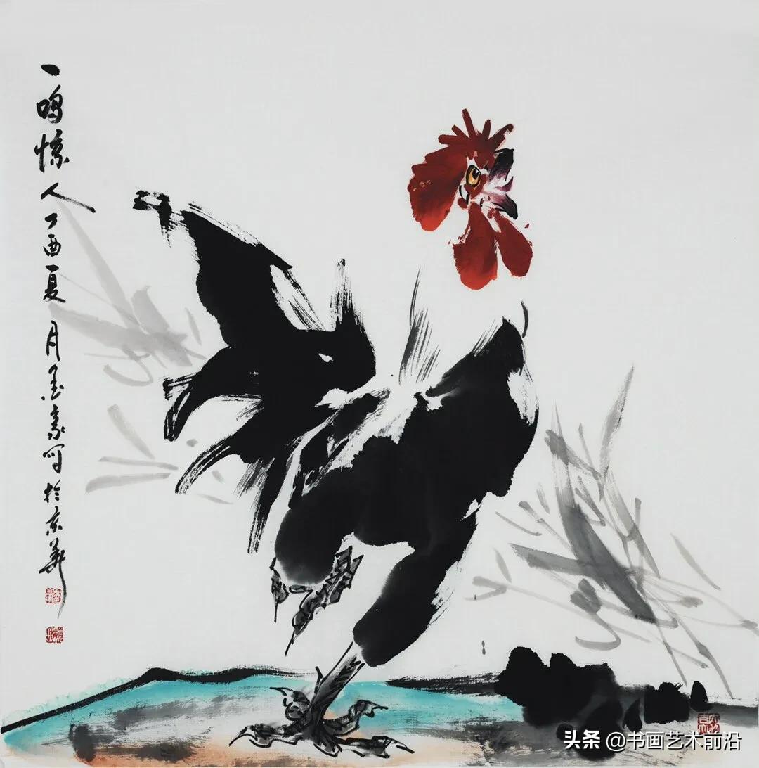 墨豪画鸡自成一家,墨豪画鸡高清大图