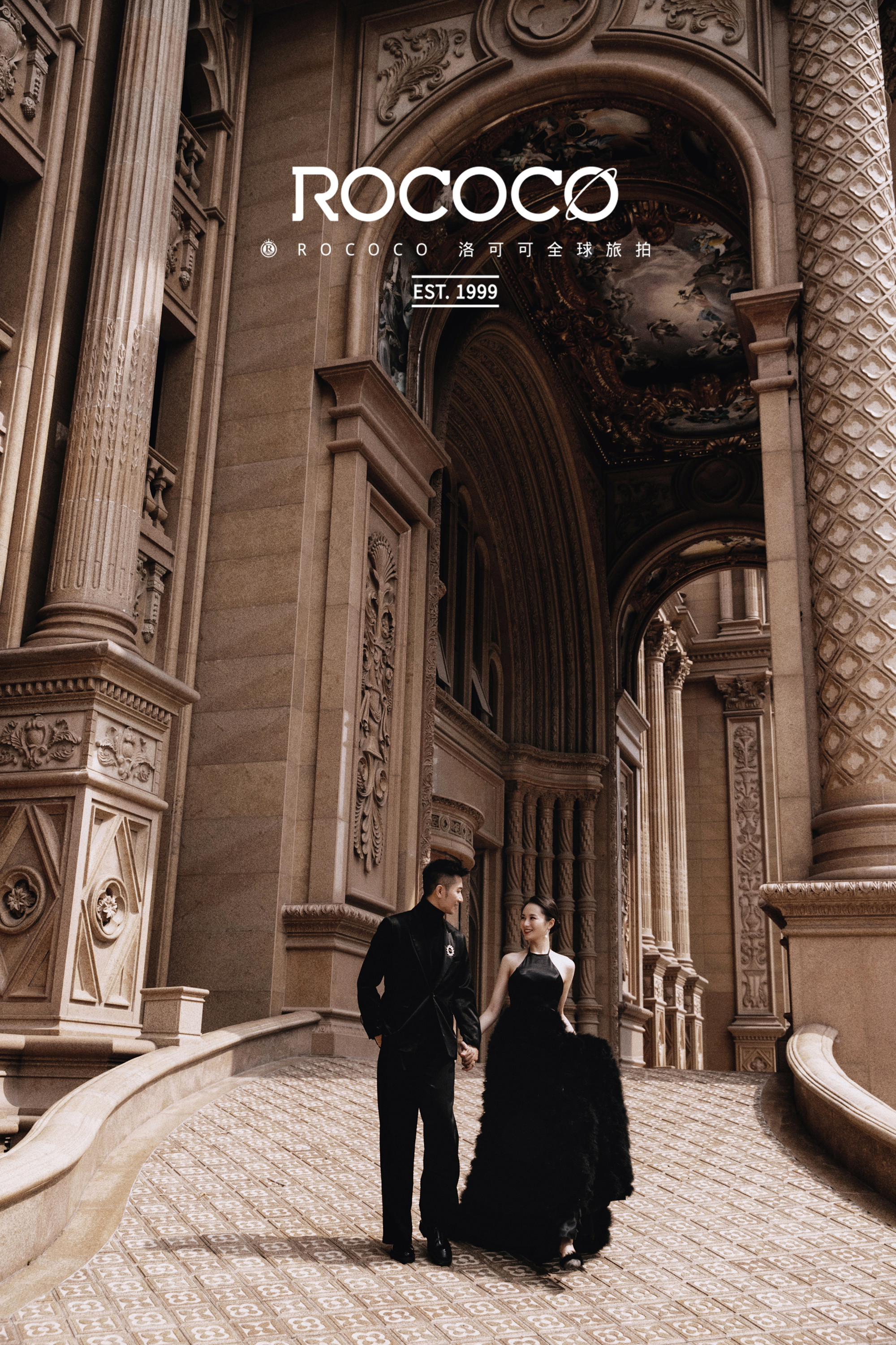 黑纱婚纱照高级感外景调色教程,高级感满满的森系黑纱婚纱照