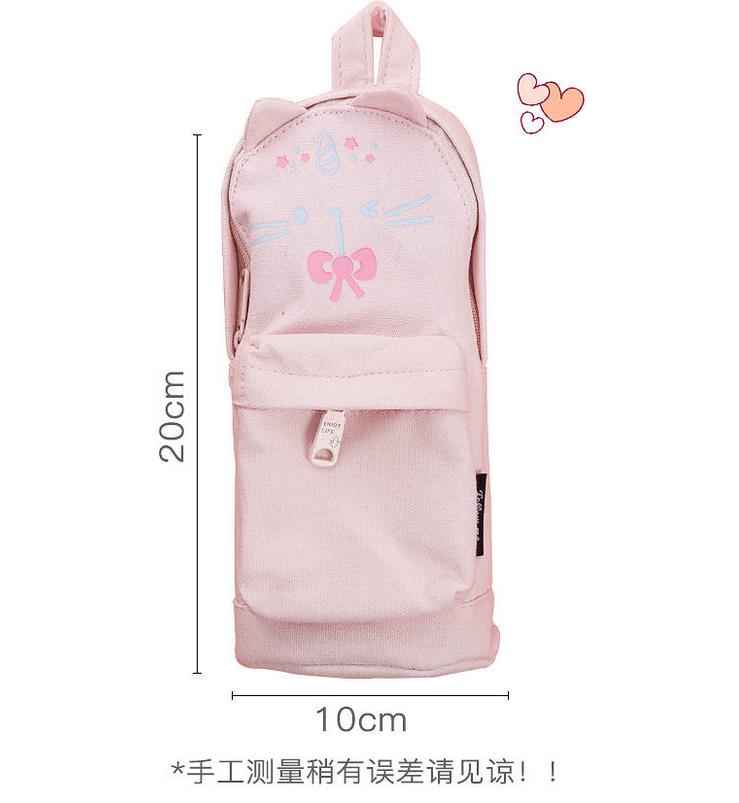 日系简约少女大容量笔袋,日系简约学生文具笔袋