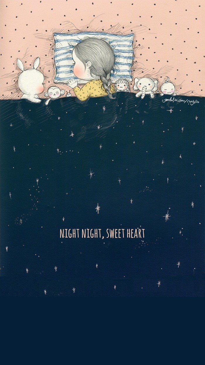 少女与兔子插画,兔子手绘创意插画