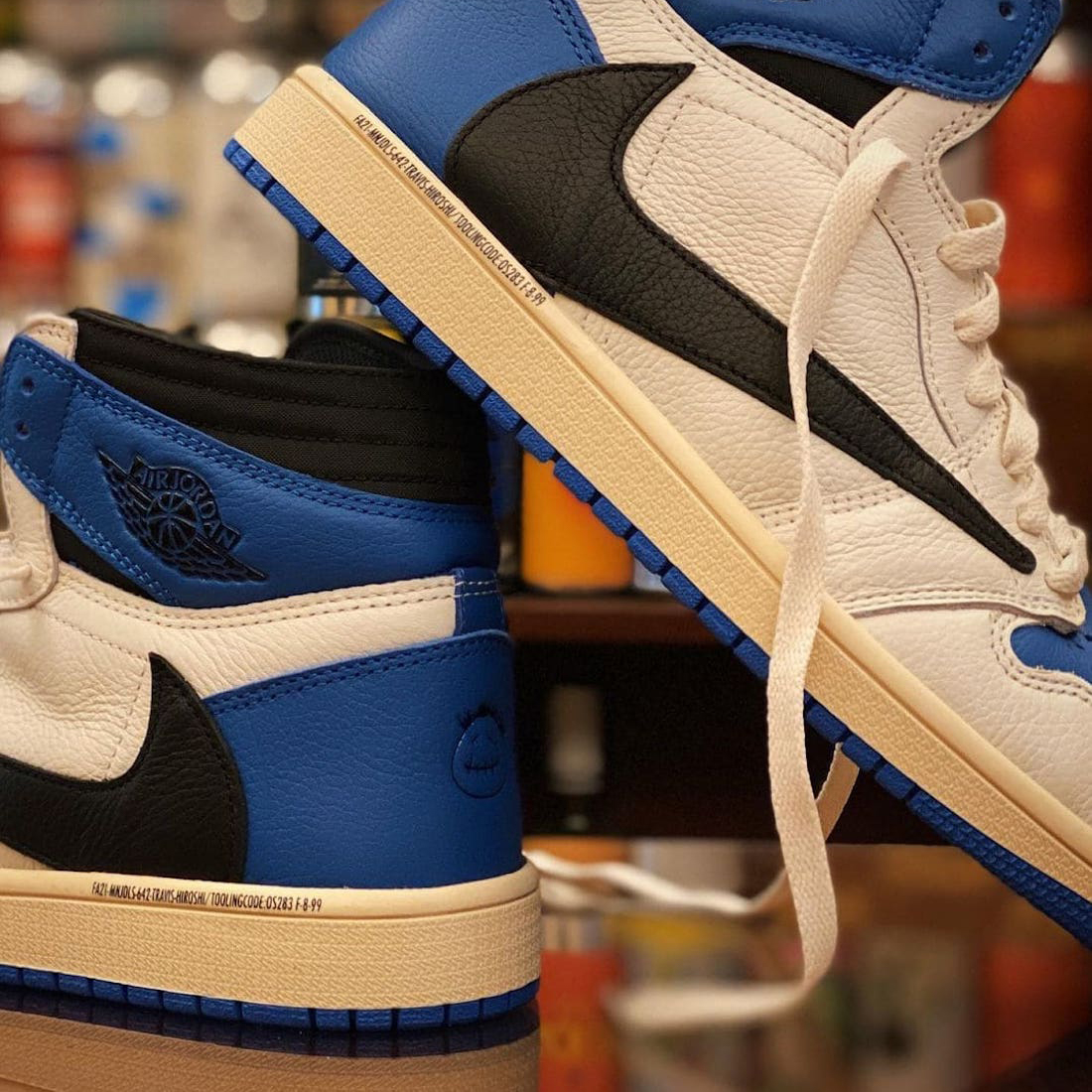 藤原浩联名tsaj1,aj1大闪电藤原浩联名真假对比