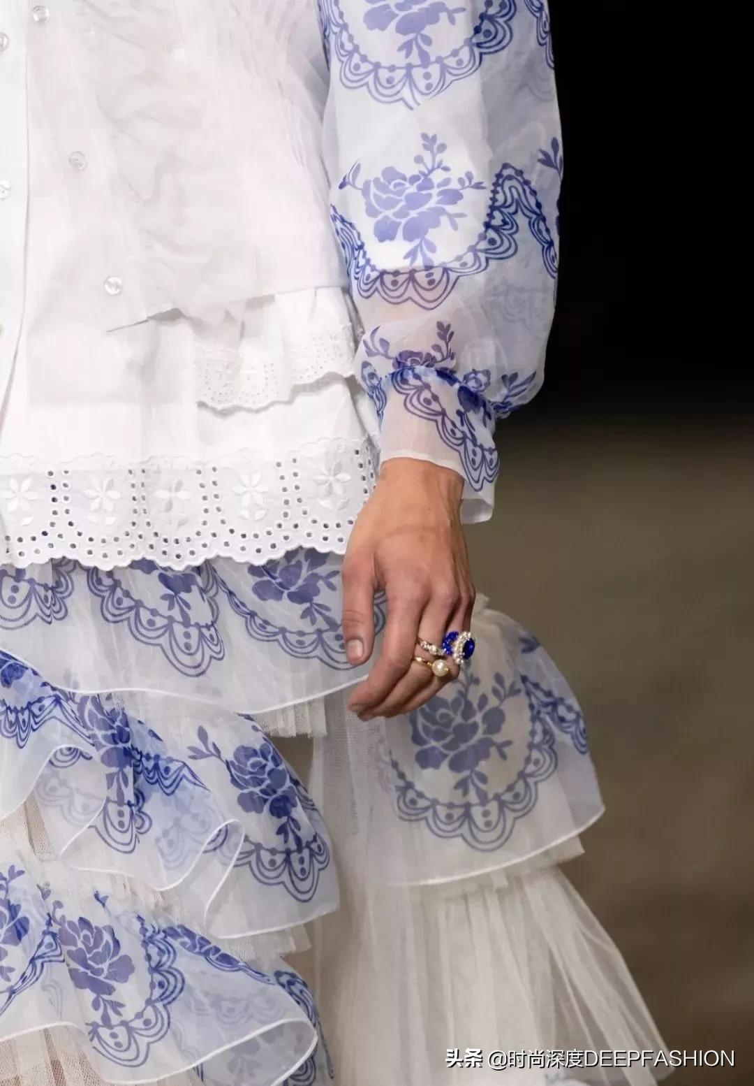 中国传统纹样“之”青花纹样