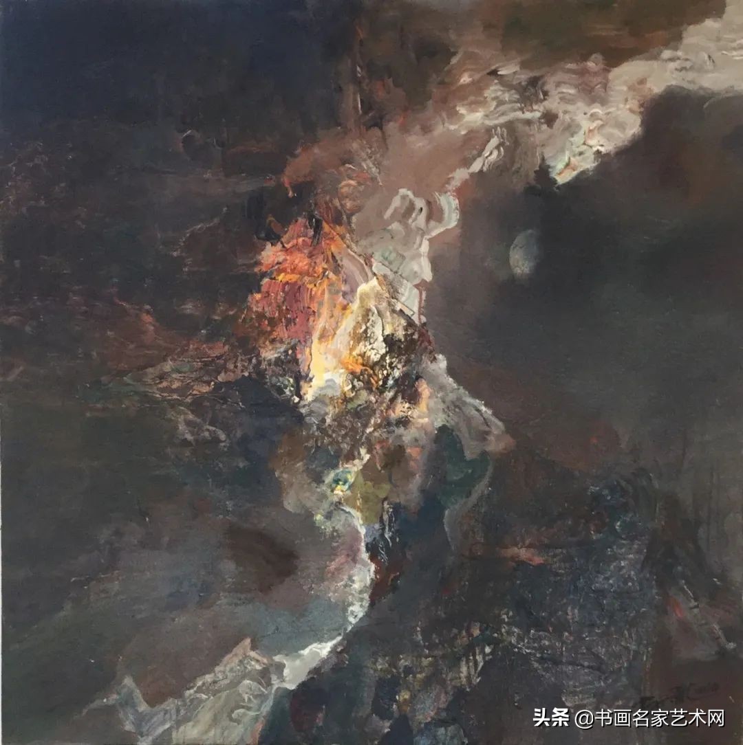 杨兴雅意向山水油画作品欣赏,艺术中国杨建宏绘画作品鉴赏