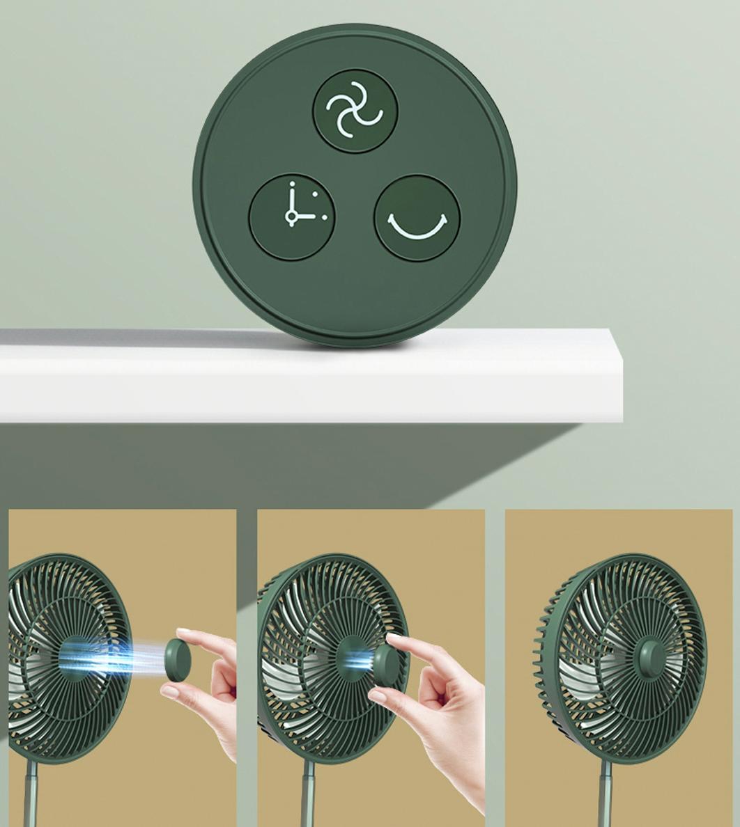 多功能可折叠可伸缩风扇,空气循环加湿落地风扇