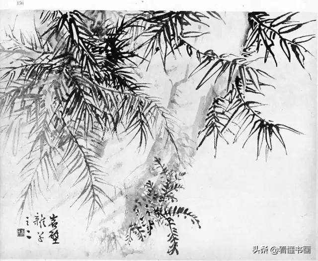 原来画山水画石头这么简单,黎雄才山水画技法