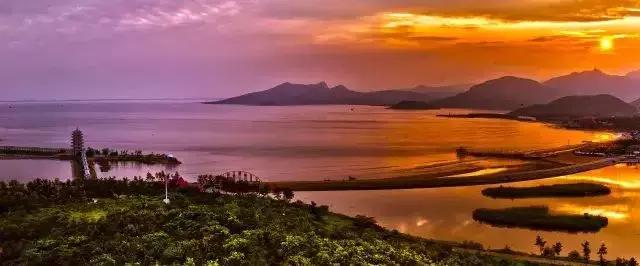 乳山朝霞,威海乳山海边看日落