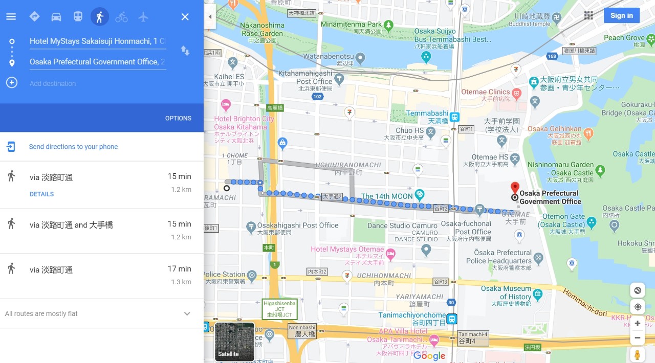 日本大阪马拉松,日本大阪马拉松赛道难度