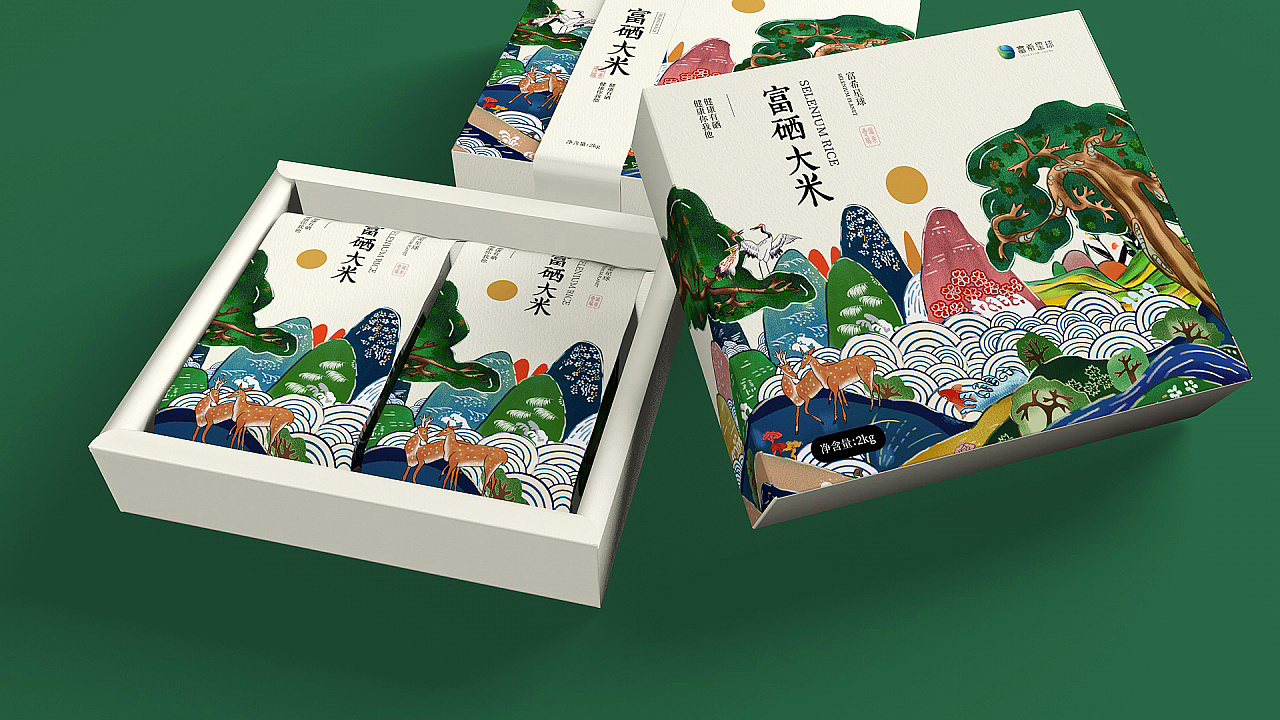 高端大气的大米包装,最高档的大米包装