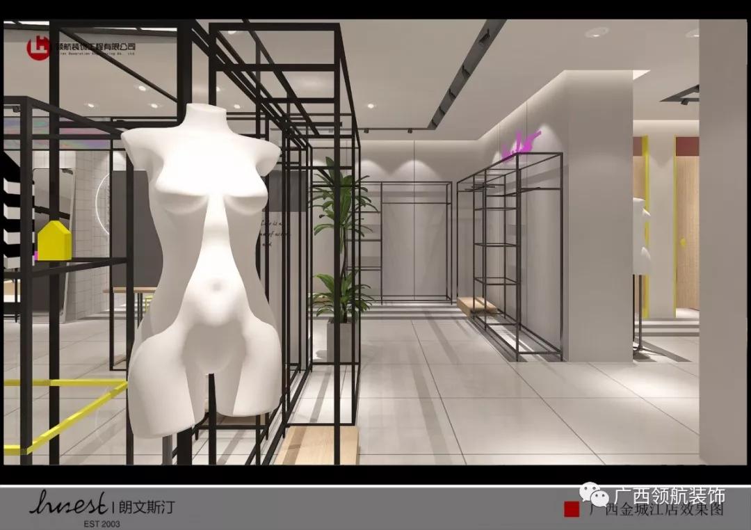 女装店装修简约灰,女装店装修最新风格简约100平方