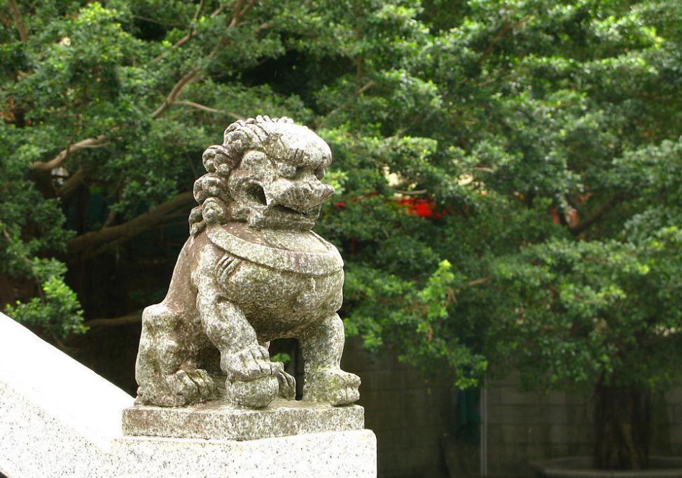 棒打狮子,棒打石狮子