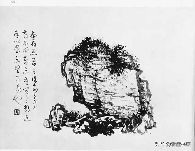 原来画山水画石头这么简单,黎雄才山水画技法