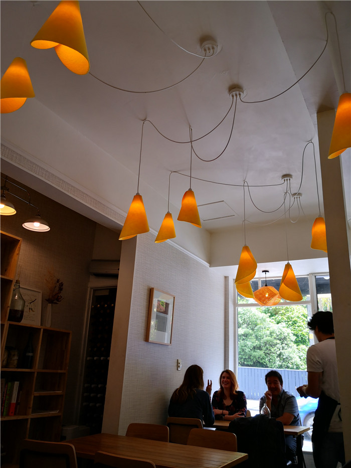 新西兰总理府前吃素食