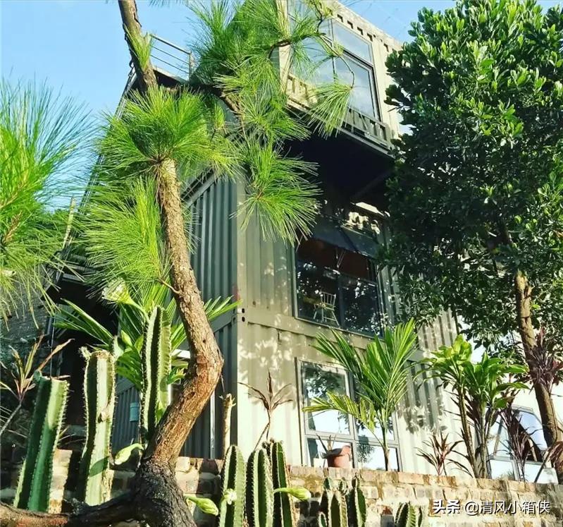 集装箱建筑可移动绝美集装箱民宿,模块化集装箱建筑海边民宿