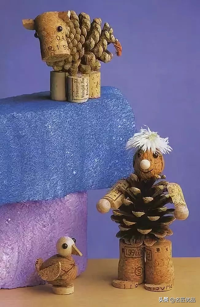 松塔创意手工实用又好看,松塔创意手工动物