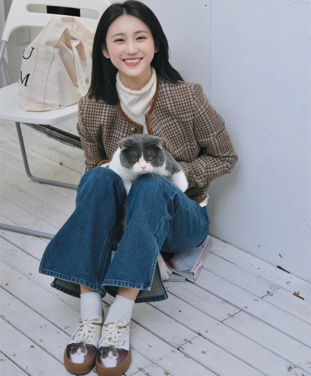 跟着抖音时尚穿搭博主学了一下,跟着博主打卡