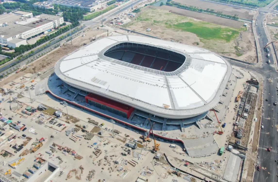 上海浦东专业足球场最新进展,上海浦东足球场建造