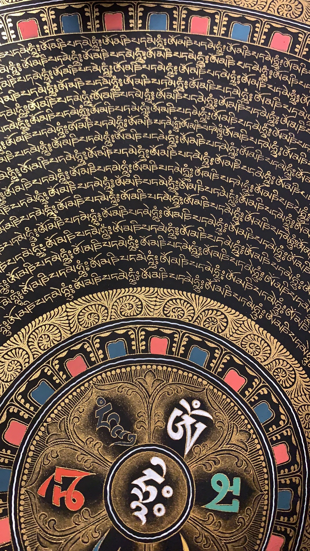 帮朋友检测了幅唐卡，发现是赝品