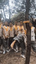 搞笑GIF:少林篮球,果然是不同凡响啊