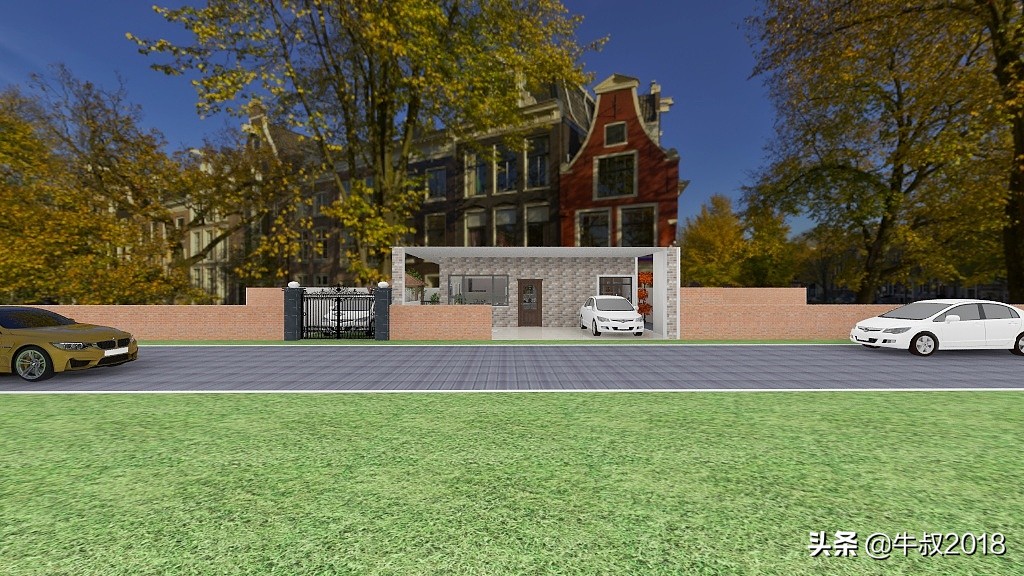 乡村养老别墅带庭院,农村简单养老房小户型设计