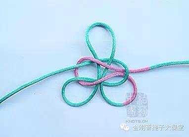 双线弹力绳金刚手串收尾打结图解,手串弹力绳打结方法视频教程全集