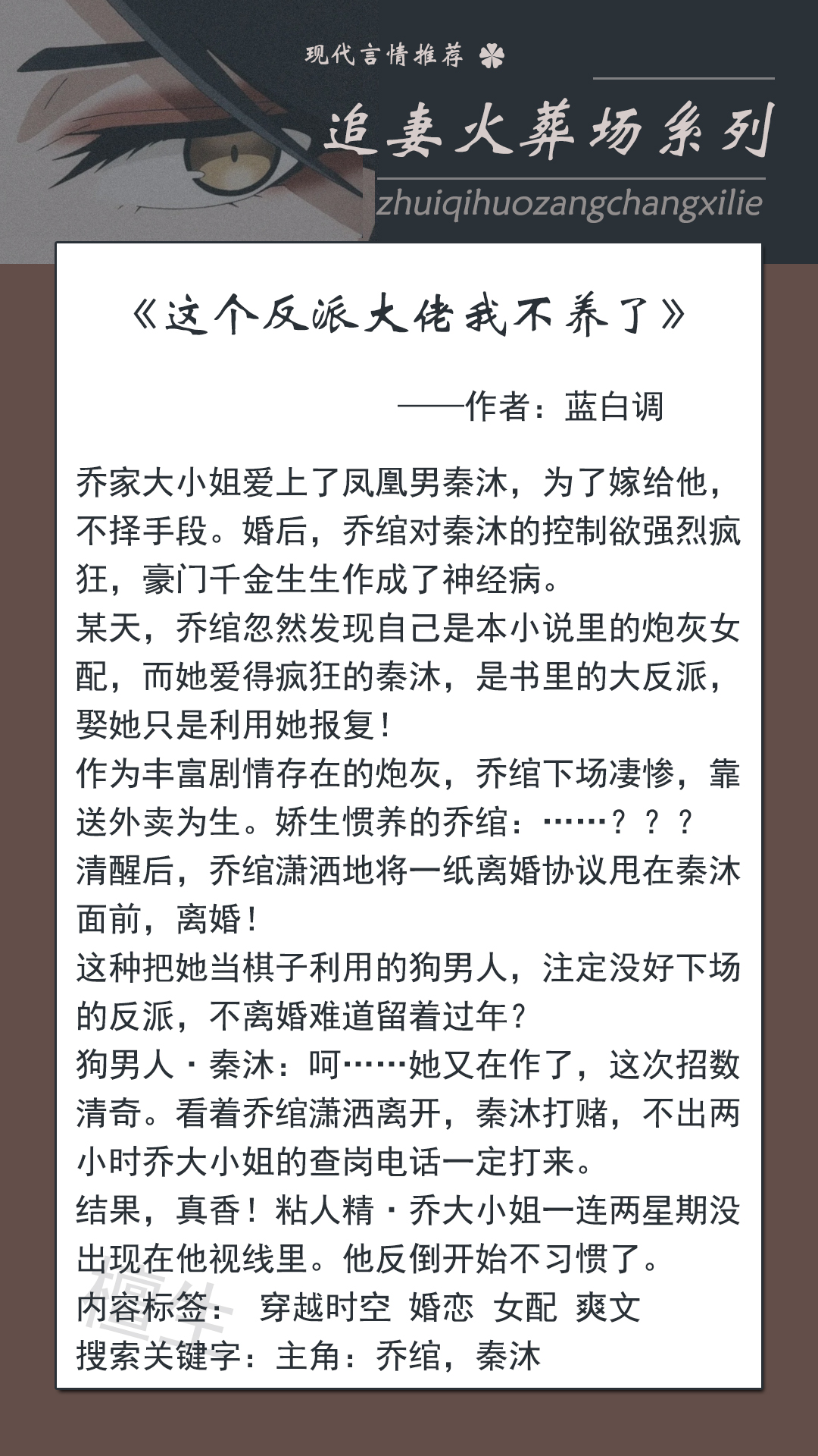 五本追妻火葬场仙侠文,五本男追女的小说