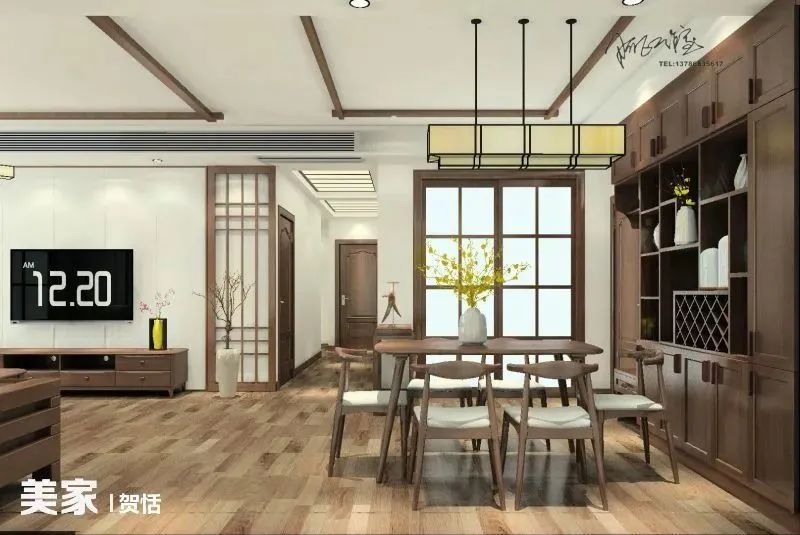 好看的客餐厅效果图,60平方客餐厅一体装修效果图大全