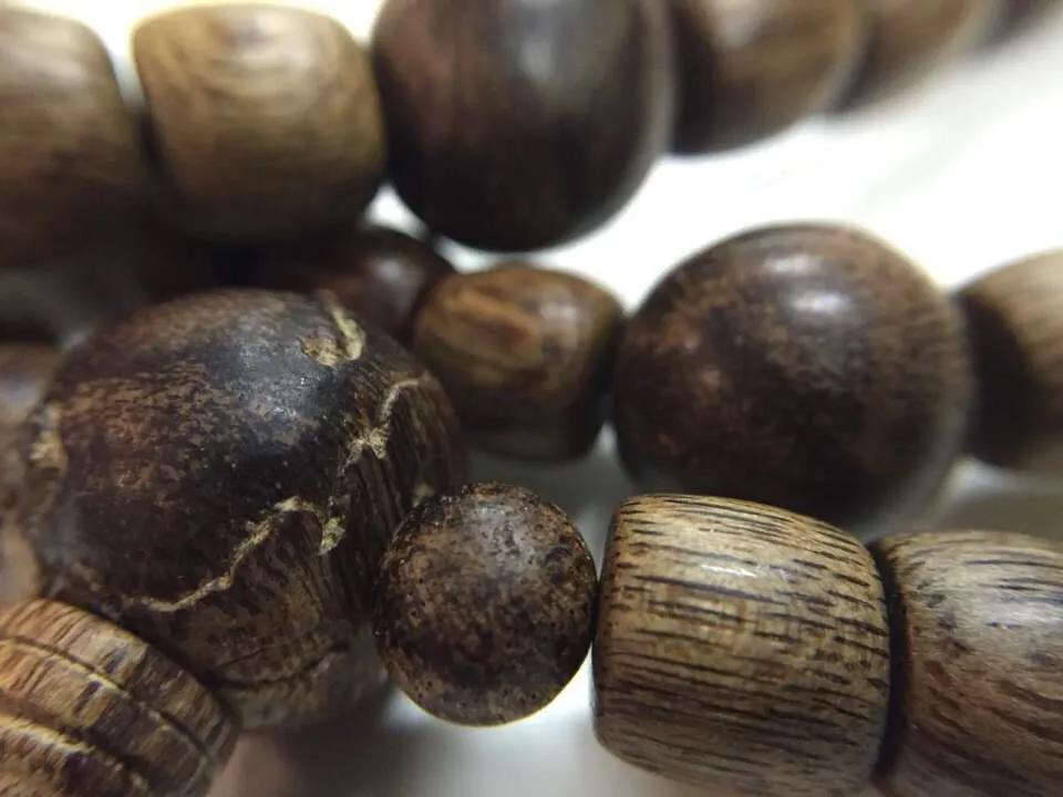 富森红土黄油桶形念珠