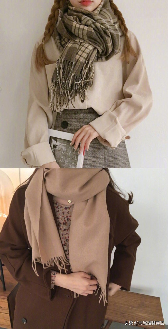 冬季围巾流行9种系法,教你几种围巾的巧妙用法