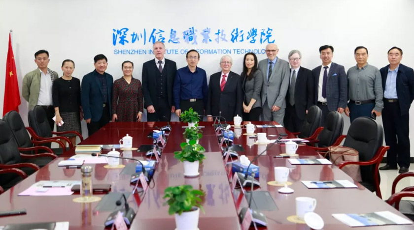 共创产教结合新发展,爱华教育携德国专家与深信院共建职教未来