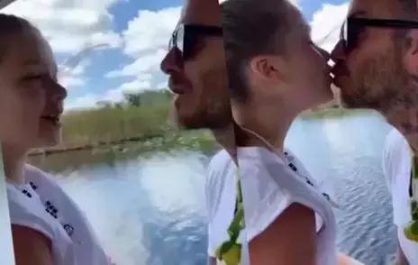 贝克汉姆分享与女儿亲密合影,贝克汉姆亲嘴