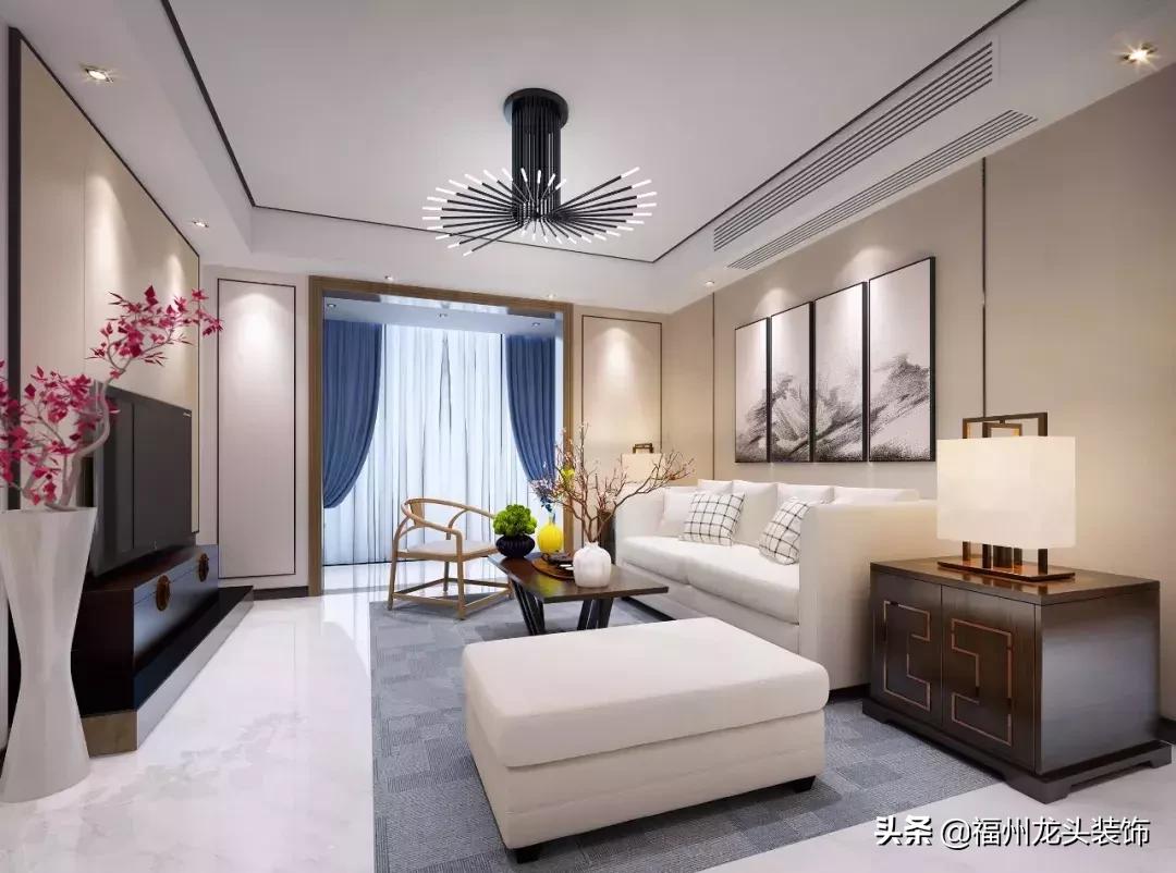 高档大气客厅画新中式,新中式大气客厅效果图