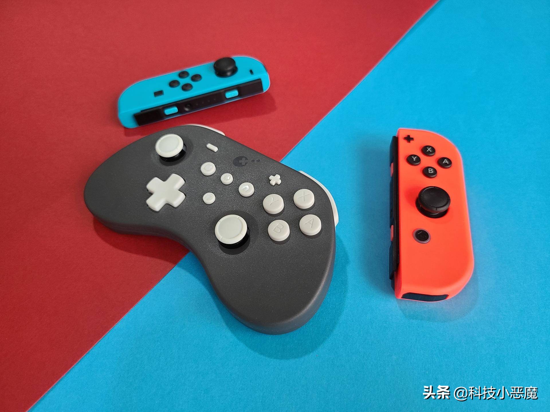 switch手柄joy-con测评,joycon握把模式switchpro