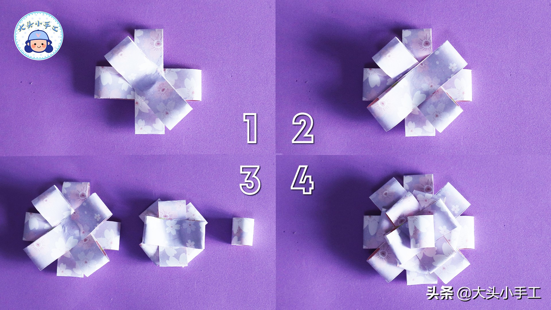 礼物盒折纸花视频教程,手工折纸最高难度玫瑰盒子慢教程