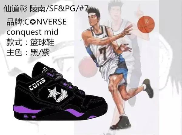 盘点灌篮高手的球鞋,灌篮高手十大经典球鞋